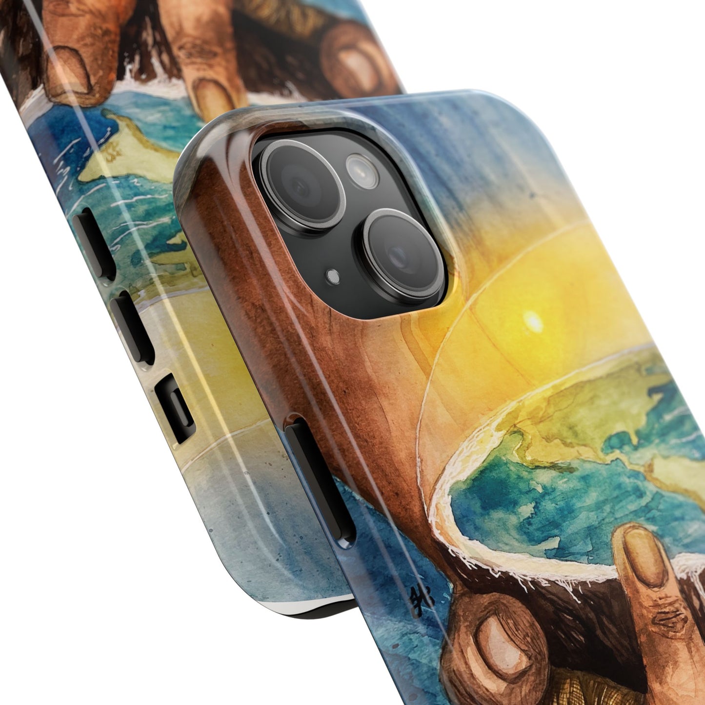 Eco-Inspired Tough Phone Cases for Nature Lovers, Durable Cases, Earth Art Cases, Gift for Environmentalists, Eco-Friendly Phone Cover