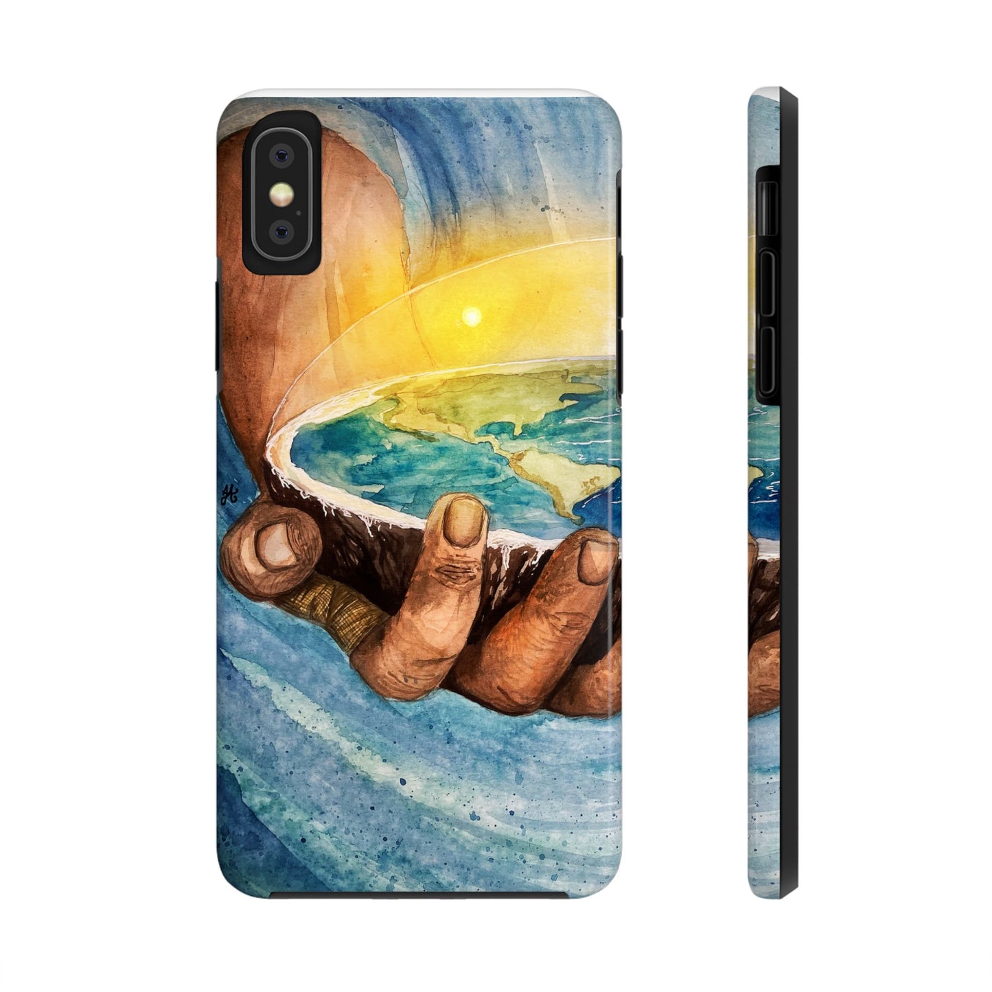 Eco-Inspired Tough Phone Cases for Nature Lovers, Durable Cases, Earth Art Cases, Gift for Environmentalists, Eco-Friendly Phone Cover