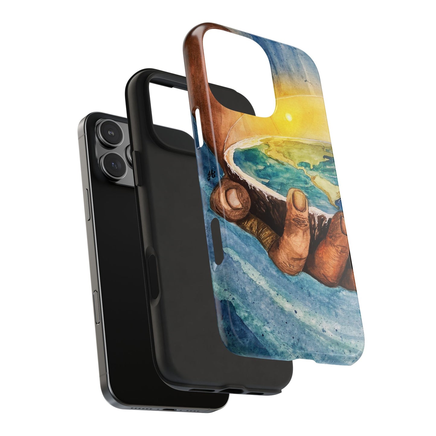 Eco-Inspired Tough Phone Cases for Nature Lovers, Durable Cases, Earth Art Cases, Gift for Environmentalists, Eco-Friendly Phone Cover