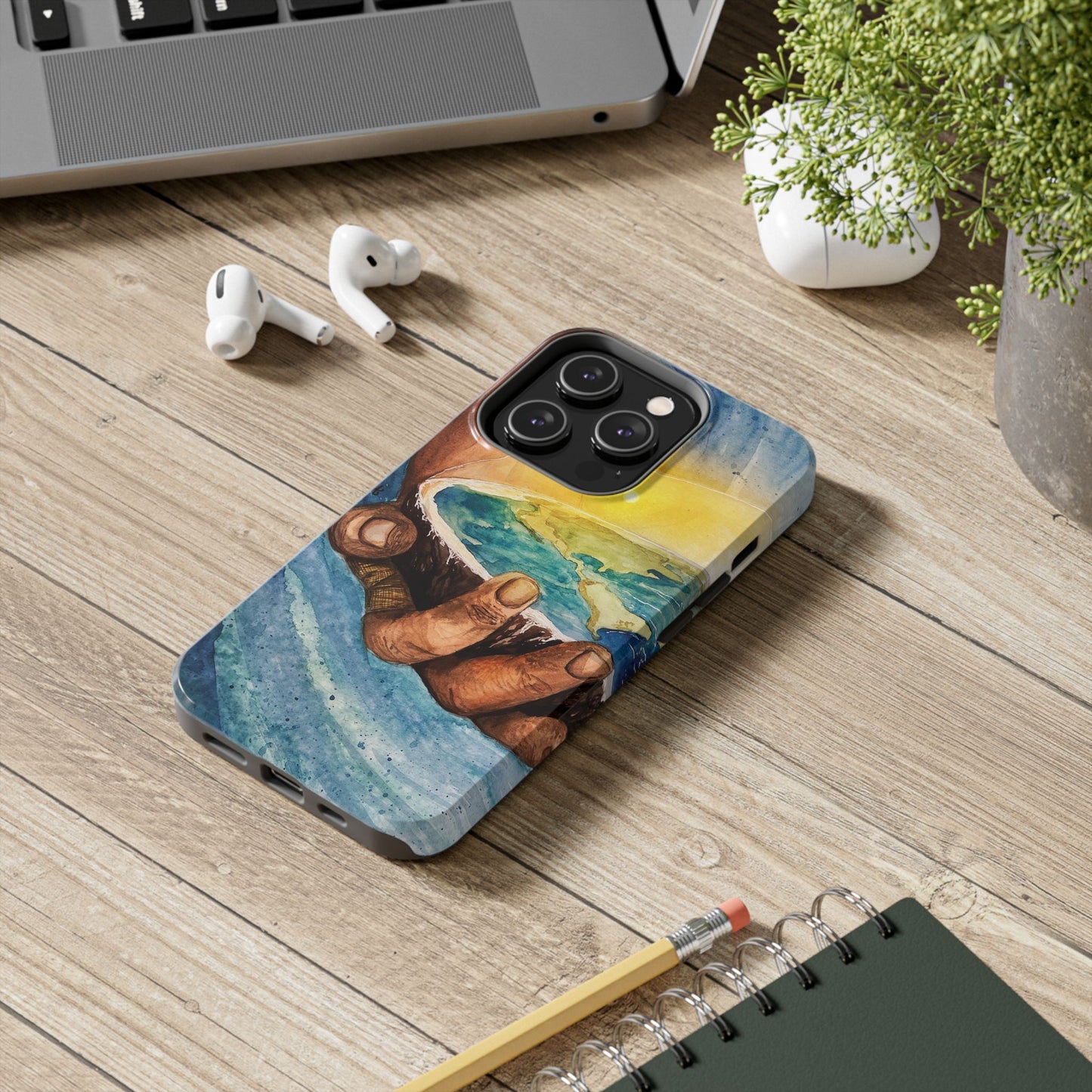 Eco-Inspired Tough Phone Cases for Nature Lovers, Durable Cases, Earth Art Cases, Gift for Environmentalists, Eco-Friendly Phone Cover
