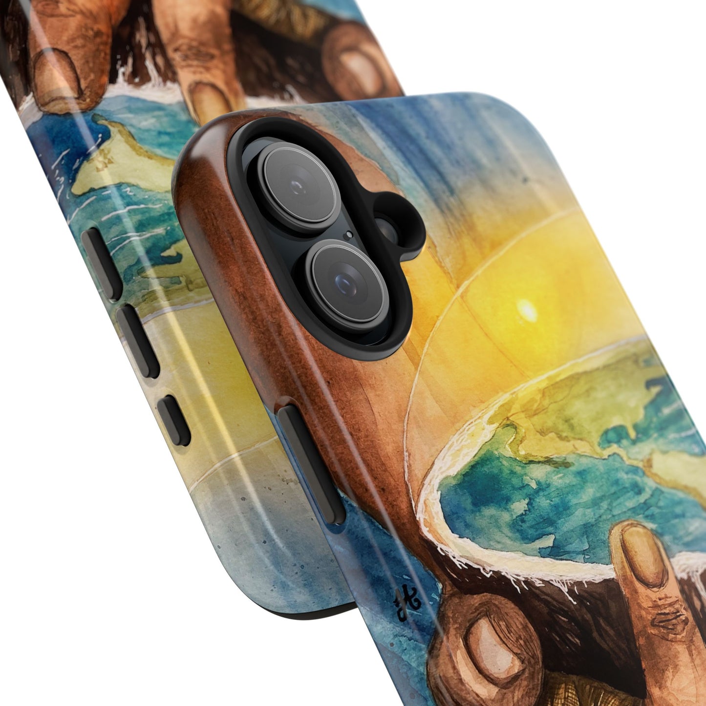 Eco-Inspired Tough Phone Cases for Nature Lovers, Durable Cases, Earth Art Cases, Gift for Environmentalists, Eco-Friendly Phone Cover