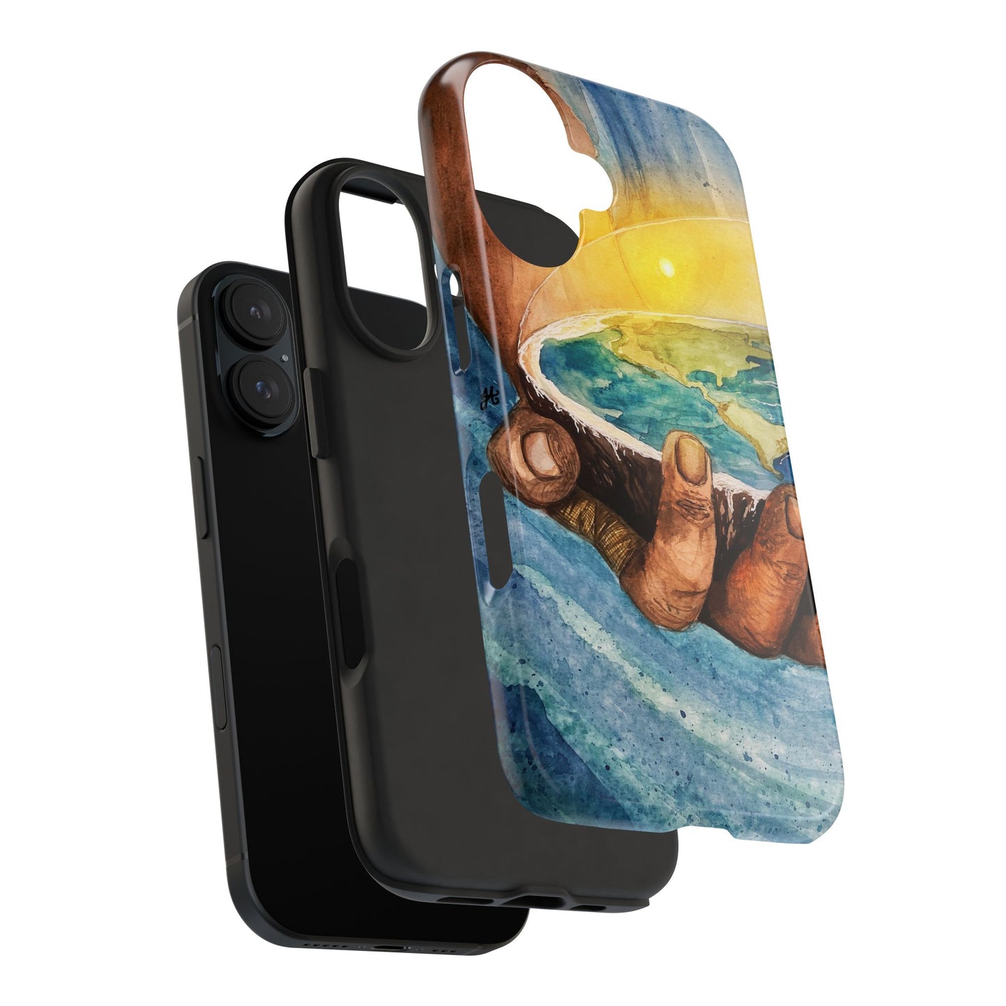 Eco-Inspired Tough Phone Cases for Nature Lovers, Durable Cases, Earth Art Cases, Gift for Environmentalists, Eco-Friendly Phone Cover