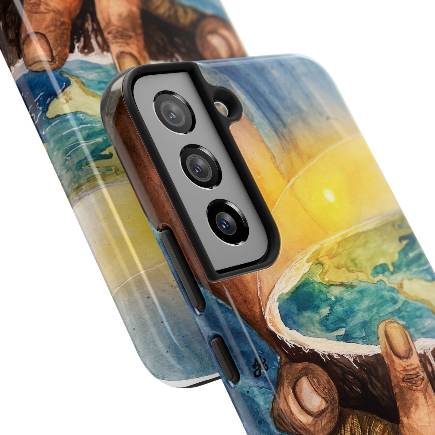 Eco-Inspired Tough Phone Cases for Nature Lovers, Durable Cases, Earth Art Cases, Gift for Environmentalists, Eco-Friendly Phone Cover