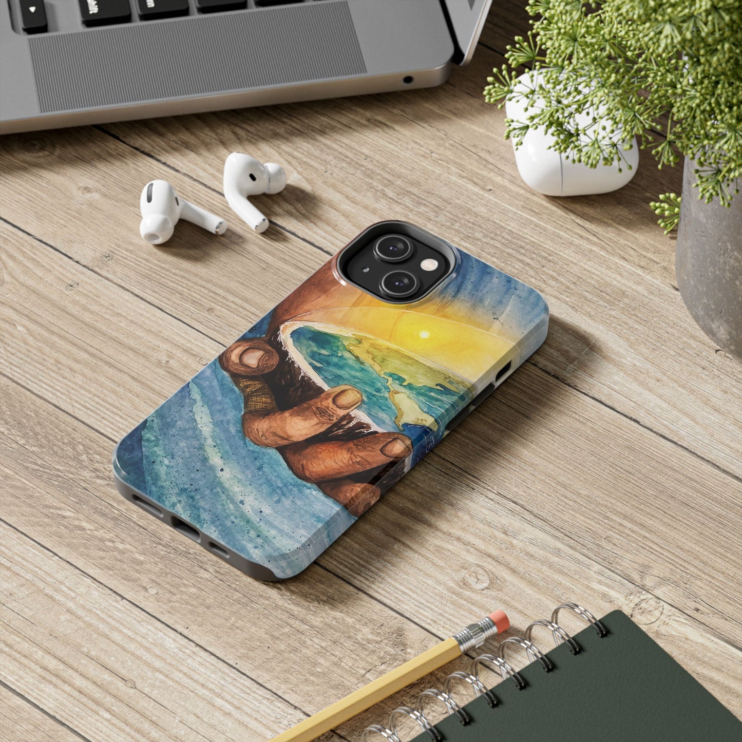 Eco-Inspired Tough Phone Cases for Nature Lovers, Durable Cases, Earth Art Cases, Gift for Environmentalists, Eco-Friendly Phone Cover