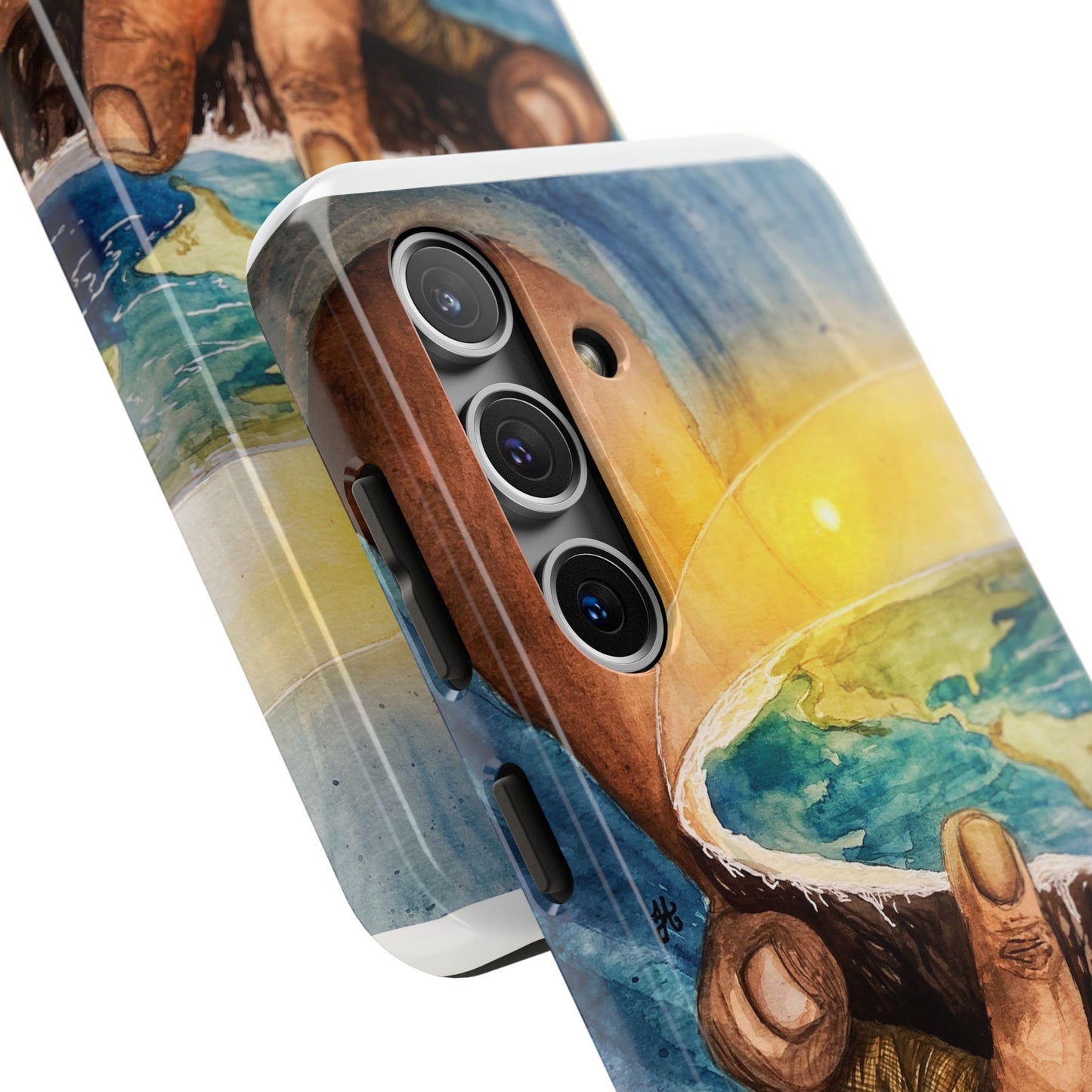 Eco-Inspired Tough Phone Cases for Nature Lovers, Durable Cases, Earth Art Cases, Gift for Environmentalists, Eco-Friendly Phone Cover