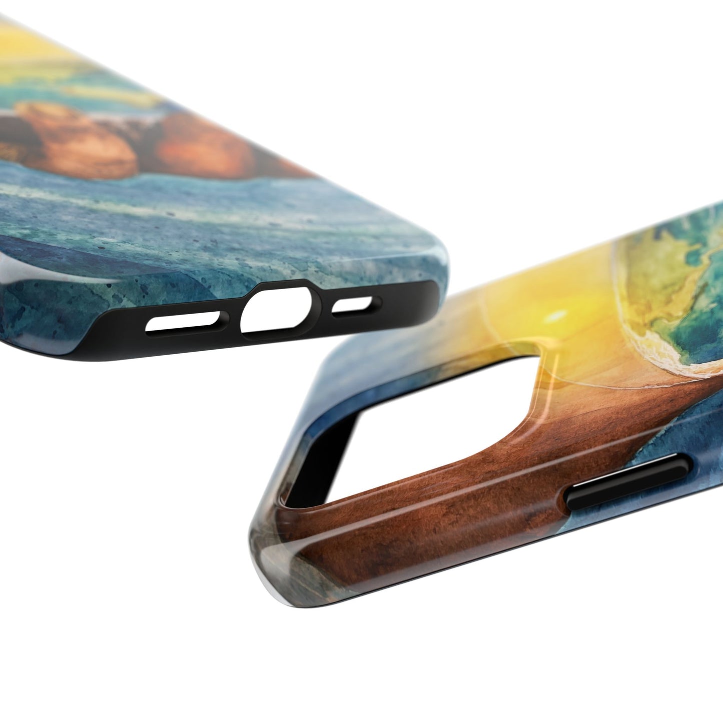 Eco-Inspired Tough Phone Cases for Nature Lovers, Durable Cases, Earth Art Cases, Gift for Environmentalists, Eco-Friendly Phone Cover