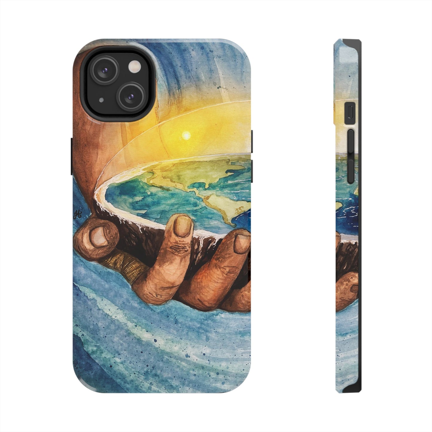 Eco-Inspired Tough Phone Cases for Nature Lovers, Durable Cases, Earth Art Cases, Gift for Environmentalists, Eco-Friendly Phone Cover