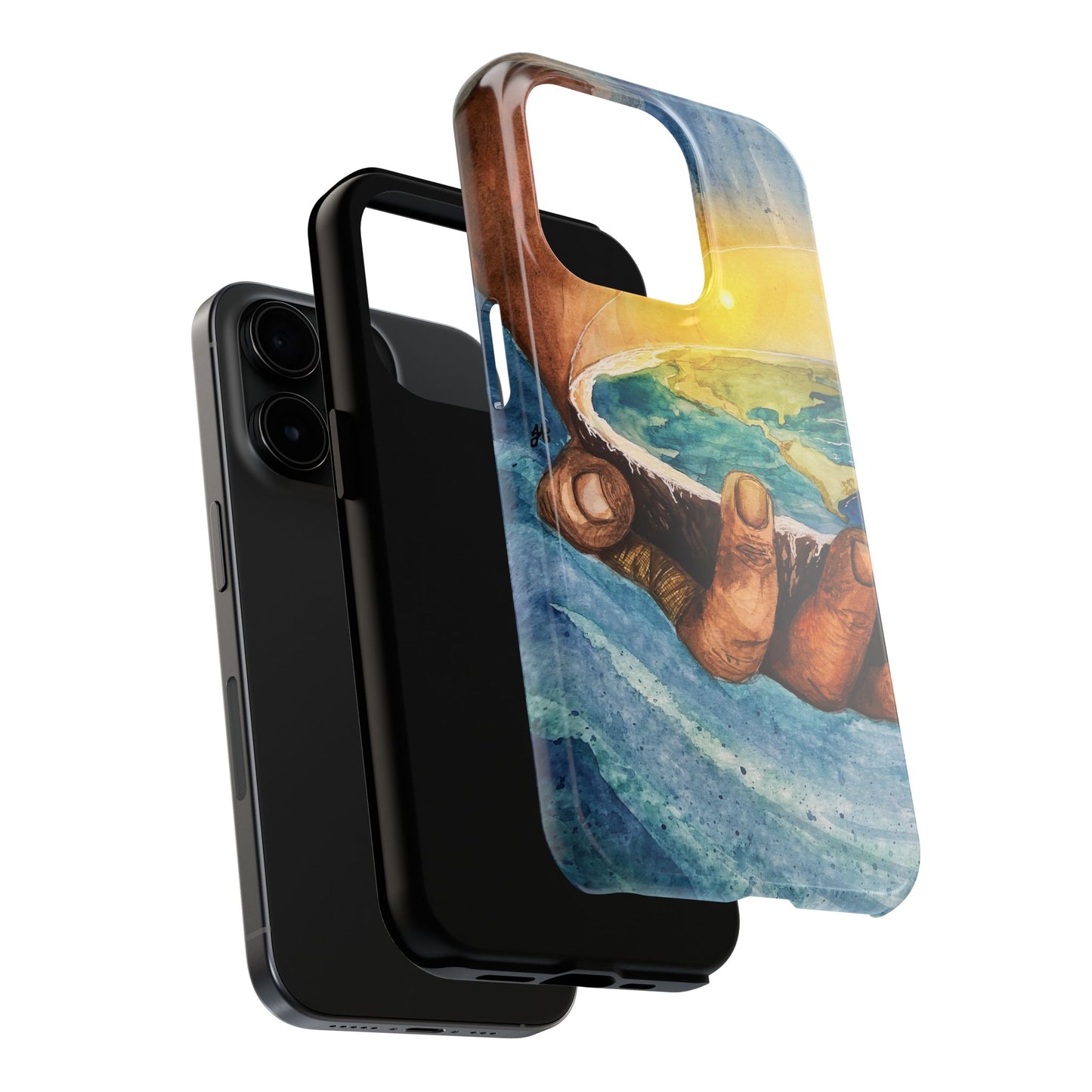 Eco-Inspired Tough Phone Cases for Nature Lovers, Durable Cases, Earth Art Cases, Gift for Environmentalists, Eco-Friendly Phone Cover