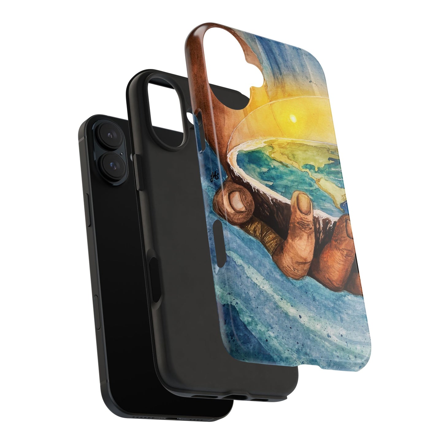 Eco-Inspired Tough Phone Cases for Nature Lovers, Durable Cases, Earth Art Cases, Gift for Environmentalists, Eco-Friendly Phone Cover