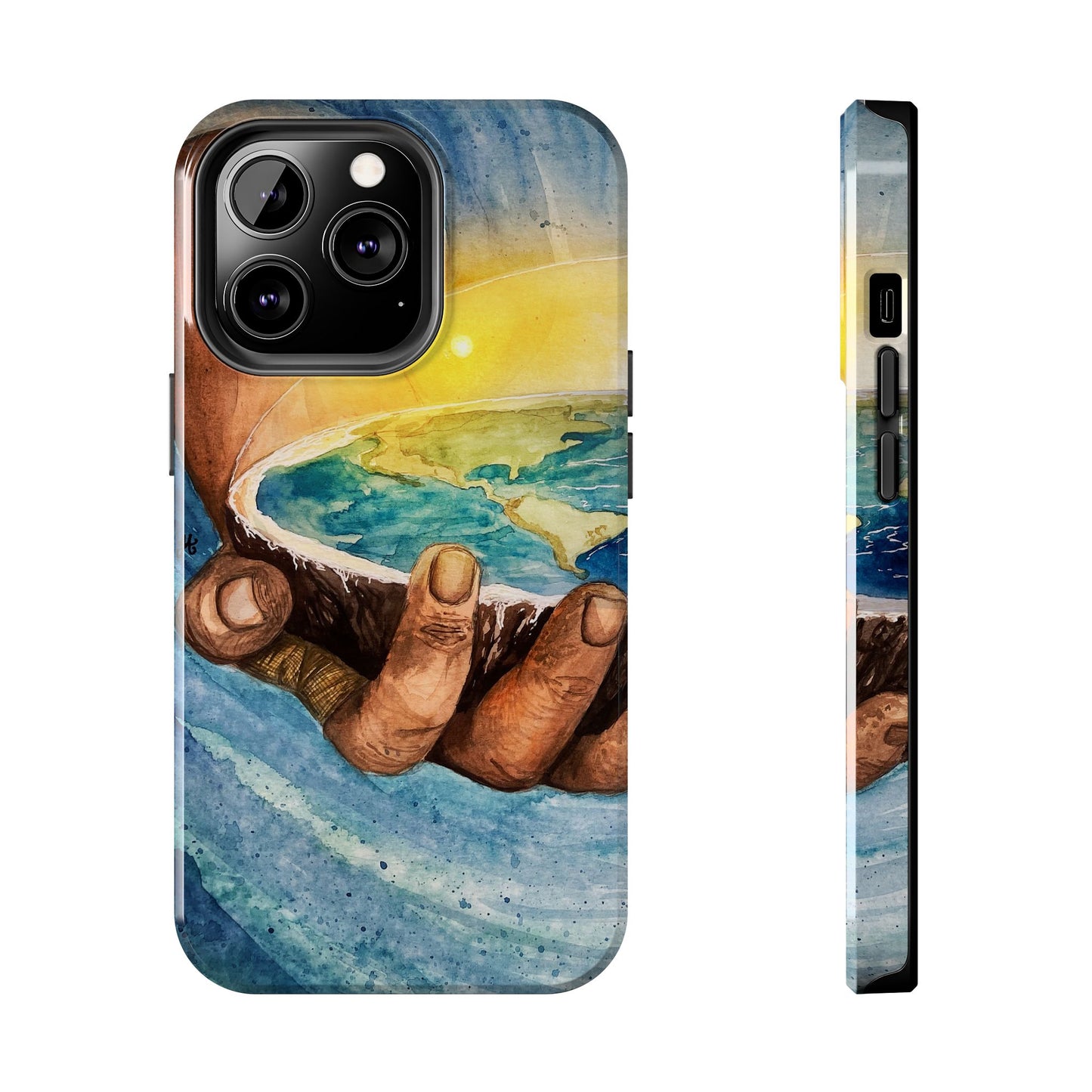 Eco-Inspired Tough Phone Cases for Nature Lovers, Durable Cases, Earth Art Cases, Gift for Environmentalists, Eco-Friendly Phone Cover