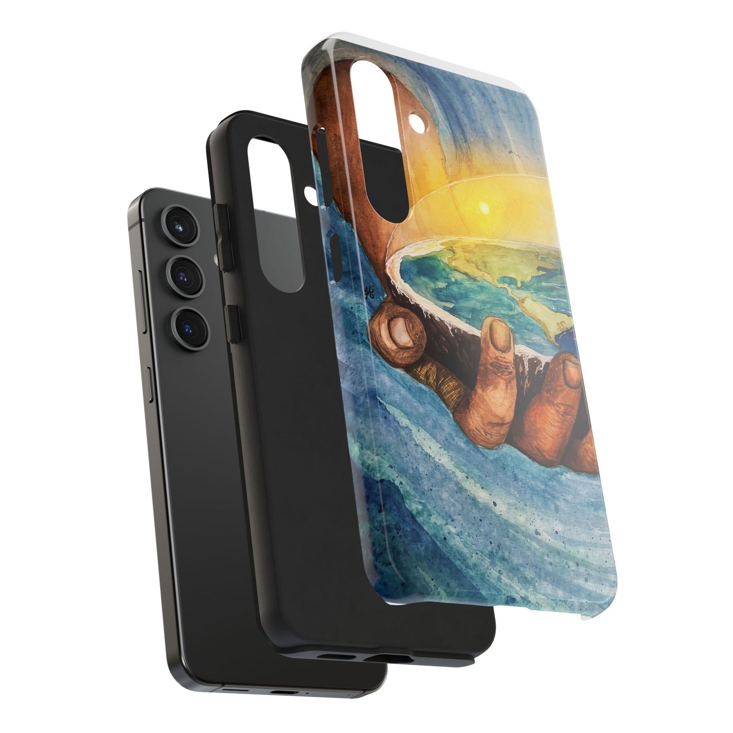 Eco-Inspired Tough Phone Cases for Nature Lovers, Durable Cases, Earth Art Cases, Gift for Environmentalists, Eco-Friendly Phone Cover