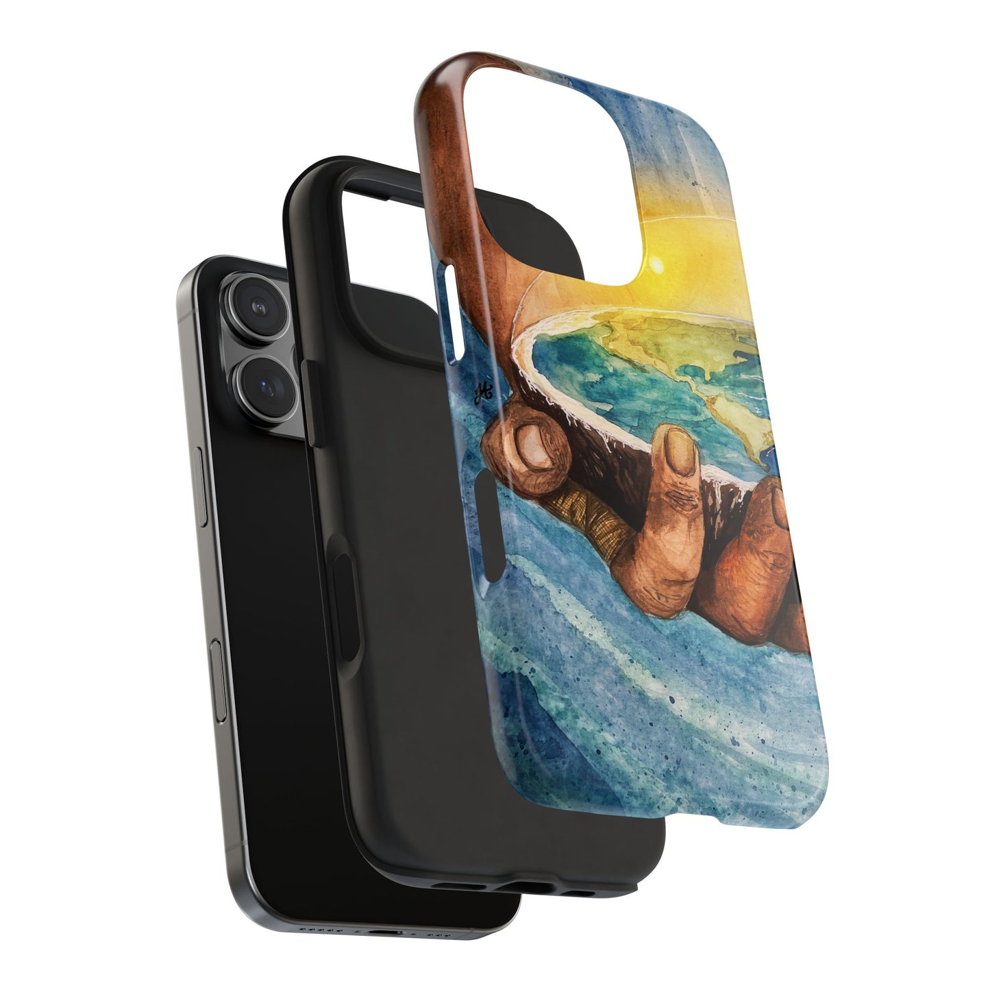 Eco-Inspired Tough Phone Cases for Nature Lovers, Durable Cases, Earth Art Cases, Gift for Environmentalists, Eco-Friendly Phone Cover