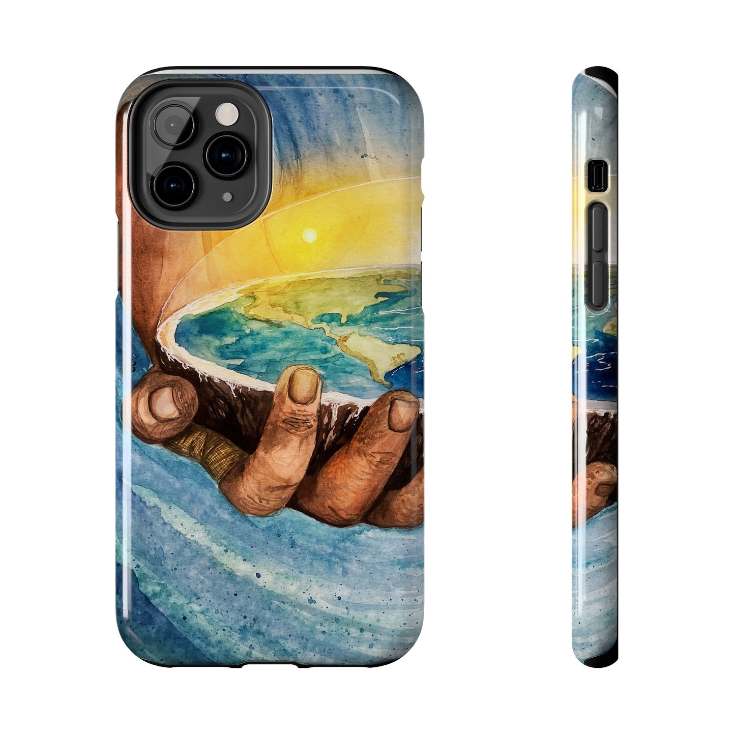 Eco-Inspired Tough Phone Cases for Nature Lovers, Durable Cases, Earth Art Cases, Gift for Environmentalists, Eco-Friendly Phone Cover