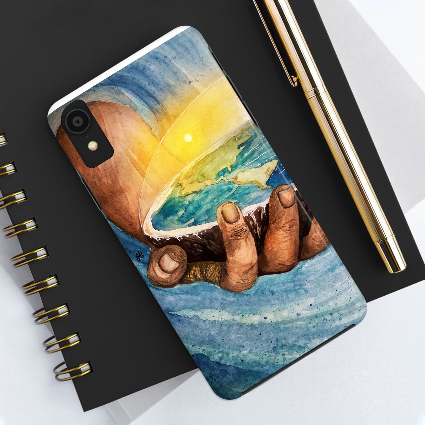 Eco-Inspired Tough Phone Cases for Nature Lovers, Durable Cases, Earth Art Cases, Gift for Environmentalists, Eco-Friendly Phone Cover