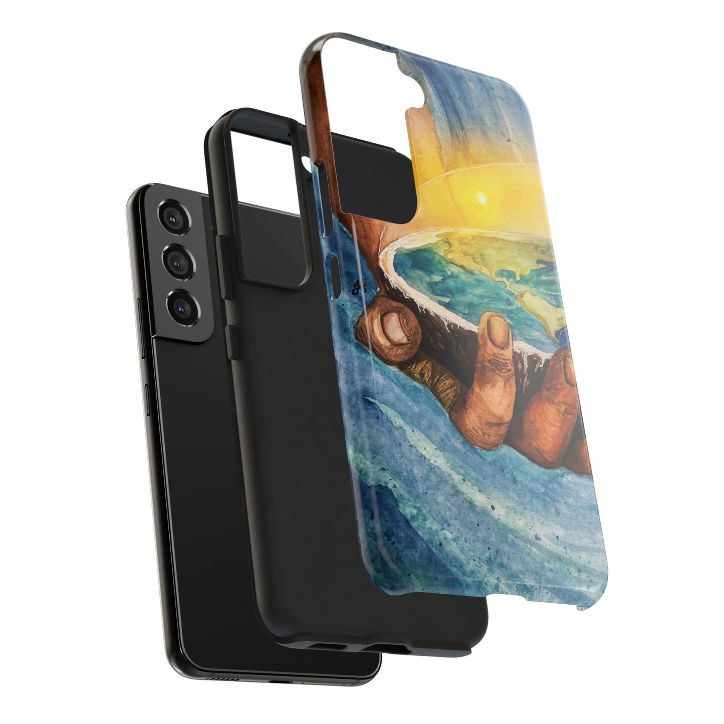 Eco-Inspired Tough Phone Cases for Nature Lovers, Durable Cases, Earth Art Cases, Gift for Environmentalists, Eco-Friendly Phone Cover