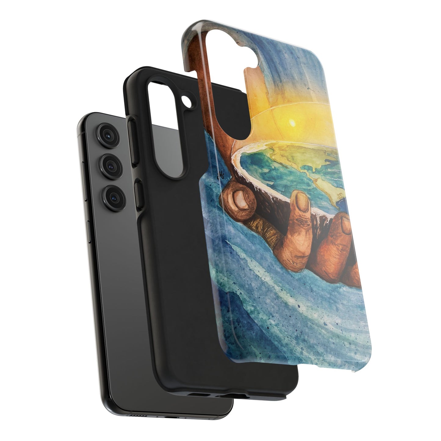 Eco-Inspired Tough Phone Cases for Nature Lovers, Durable Cases, Earth Art Cases, Gift for Environmentalists, Eco-Friendly Phone Cover