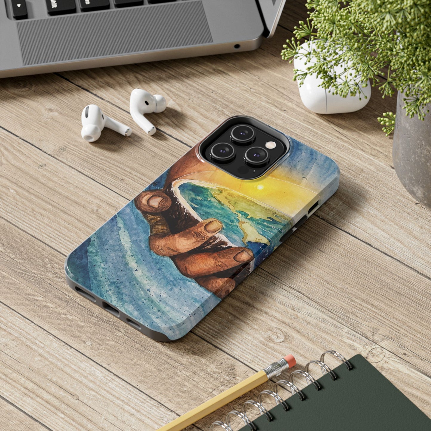 Eco-Inspired Tough Phone Cases for Nature Lovers, Durable Cases, Earth Art Cases, Gift for Environmentalists, Eco-Friendly Phone Cover