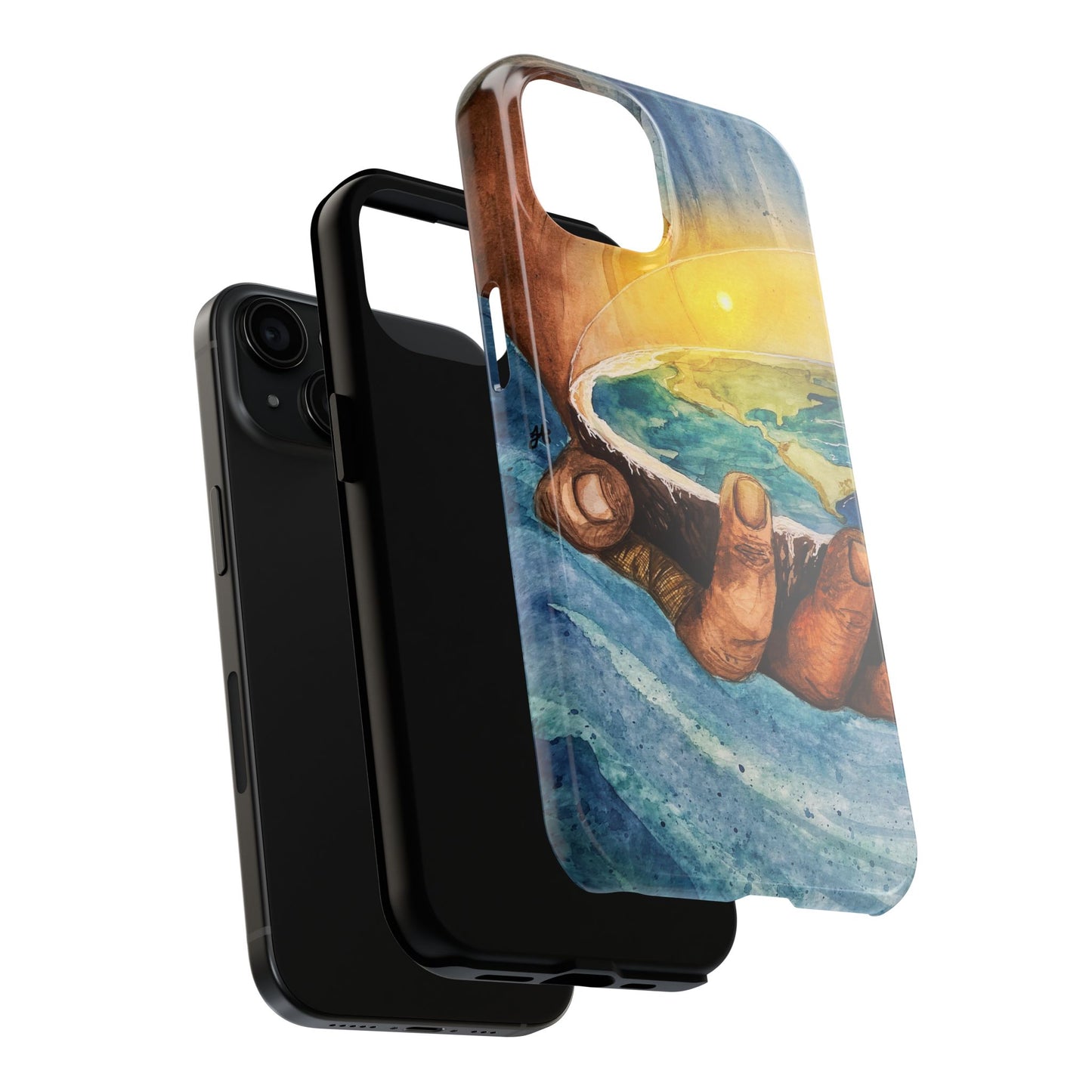 Eco-Inspired Tough Phone Cases for Nature Lovers, Durable Cases, Earth Art Cases, Gift for Environmentalists, Eco-Friendly Phone Cover