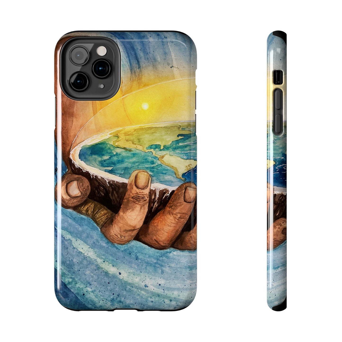 Eco-Inspired Tough Phone Cases for Nature Lovers, Durable Cases, Earth Art Cases, Gift for Environmentalists, Eco-Friendly Phone Cover
