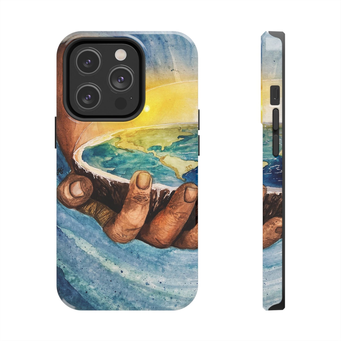 Eco-Inspired Tough Phone Cases for Nature Lovers, Durable Cases, Earth Art Cases, Gift for Environmentalists, Eco-Friendly Phone Cover