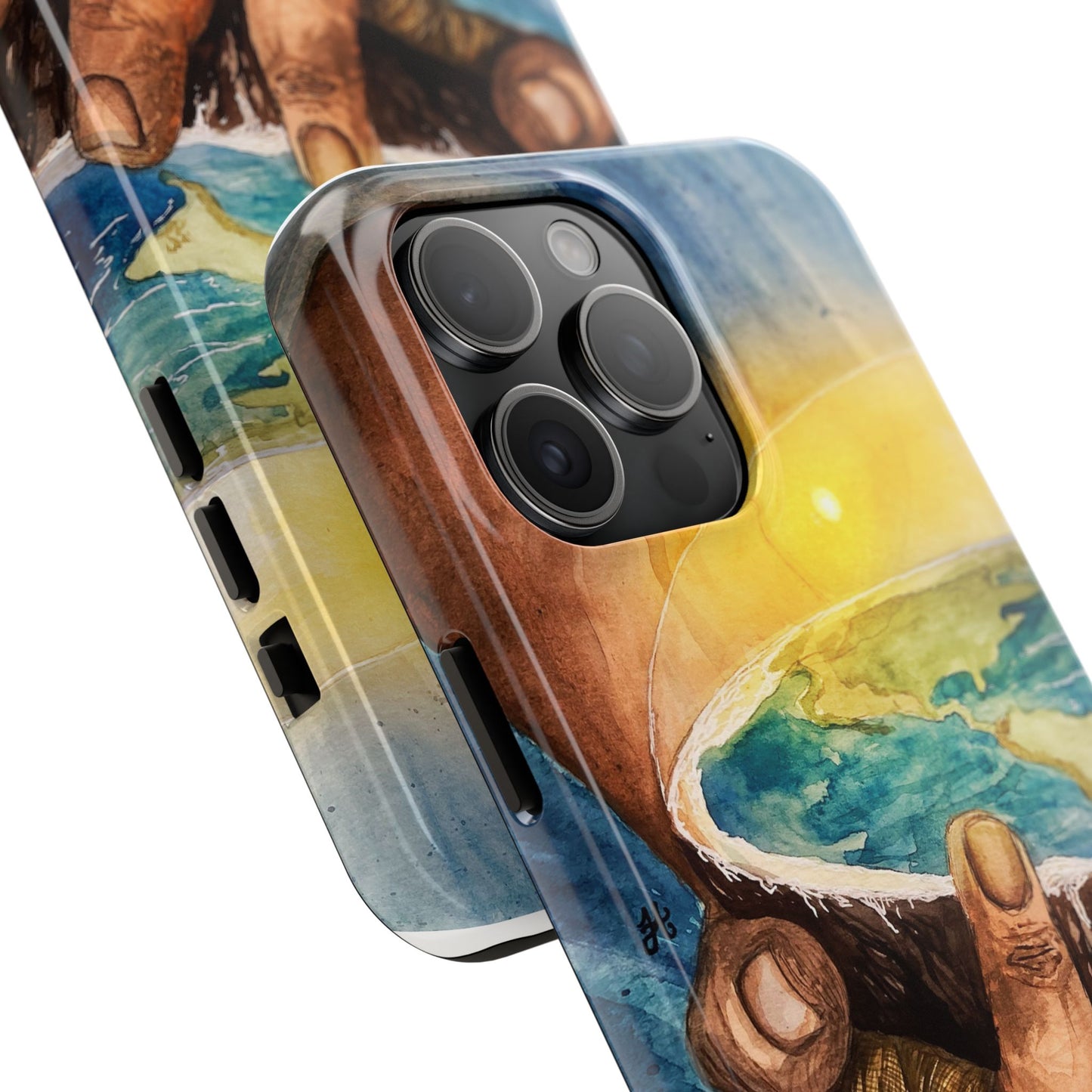 Eco-Inspired Tough Phone Cases for Nature Lovers, Durable Cases, Earth Art Cases, Gift for Environmentalists, Eco-Friendly Phone Cover