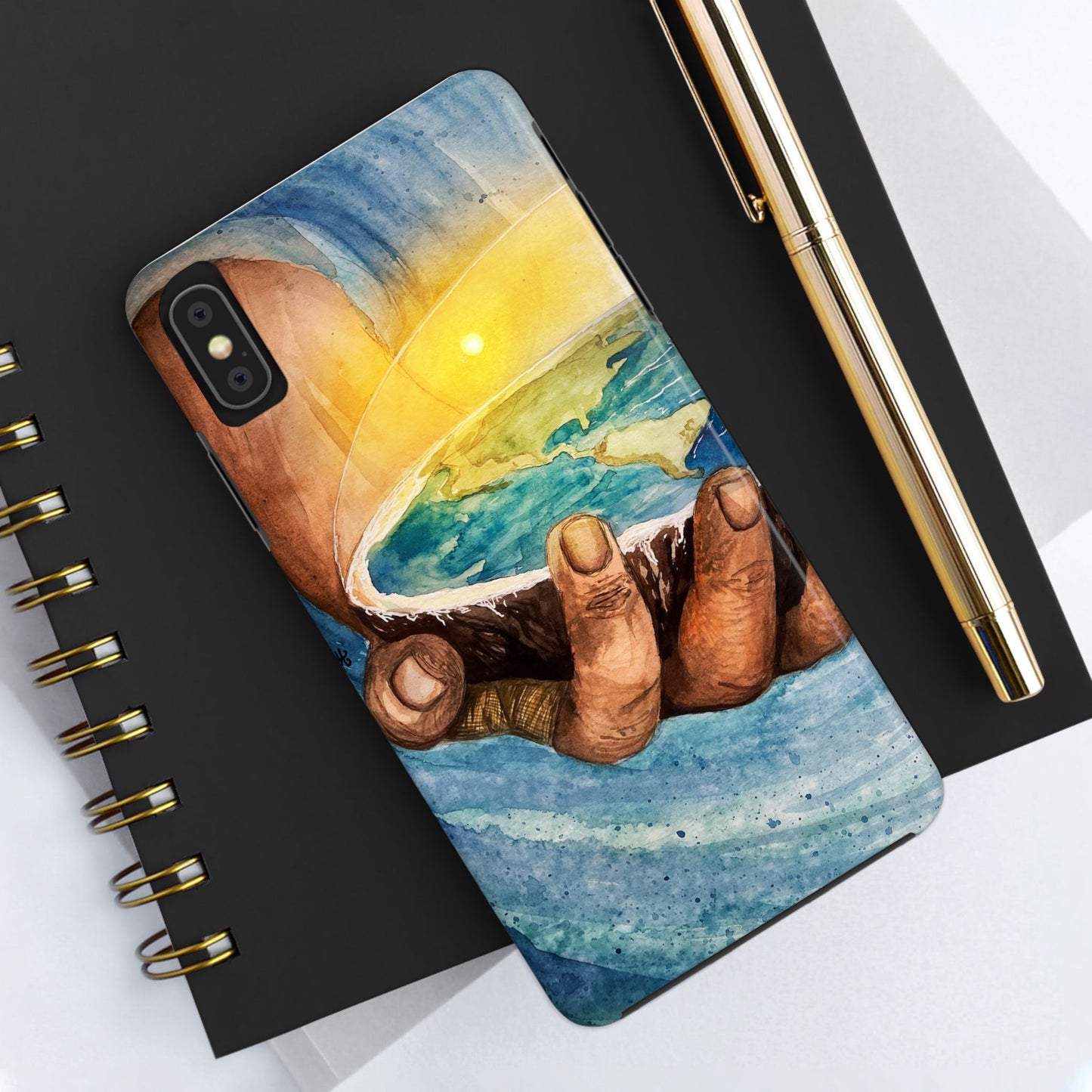 Eco-Inspired Tough Phone Cases for Nature Lovers, Durable Cases, Earth Art Cases, Gift for Environmentalists, Eco-Friendly Phone Cover